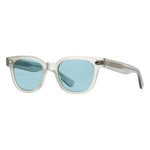 New GARRETT LEIGHT Canter Grey Square 2113 MLLG/PBLU Sunglasses Women